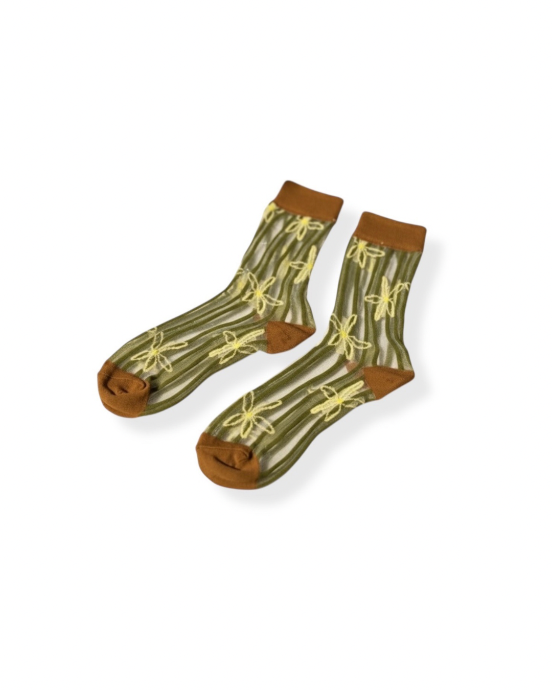Floral Mesh Socks
