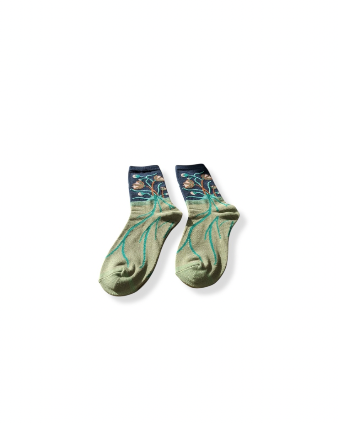 Vintage Floral Art Socks