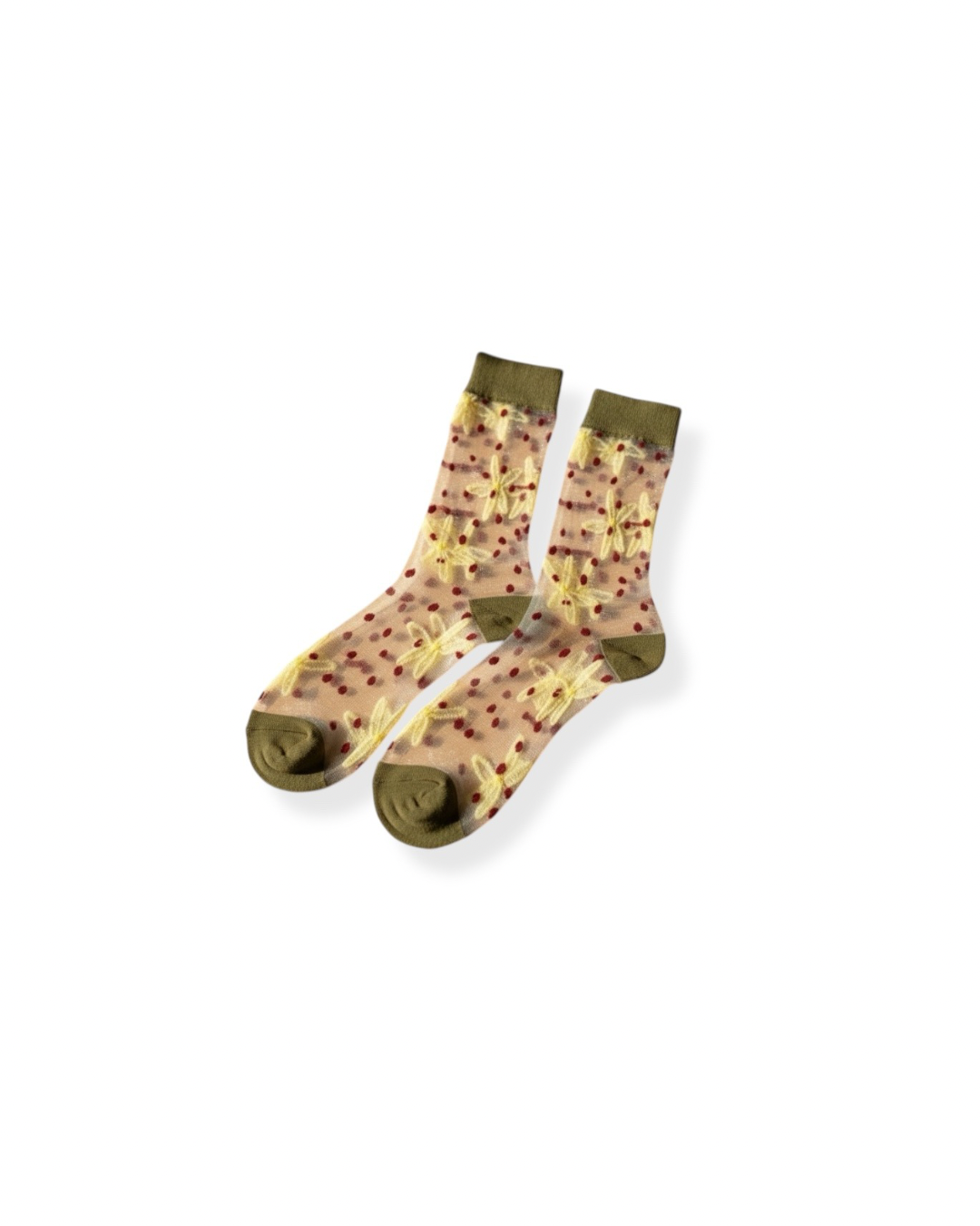 Floral Mesh Socks