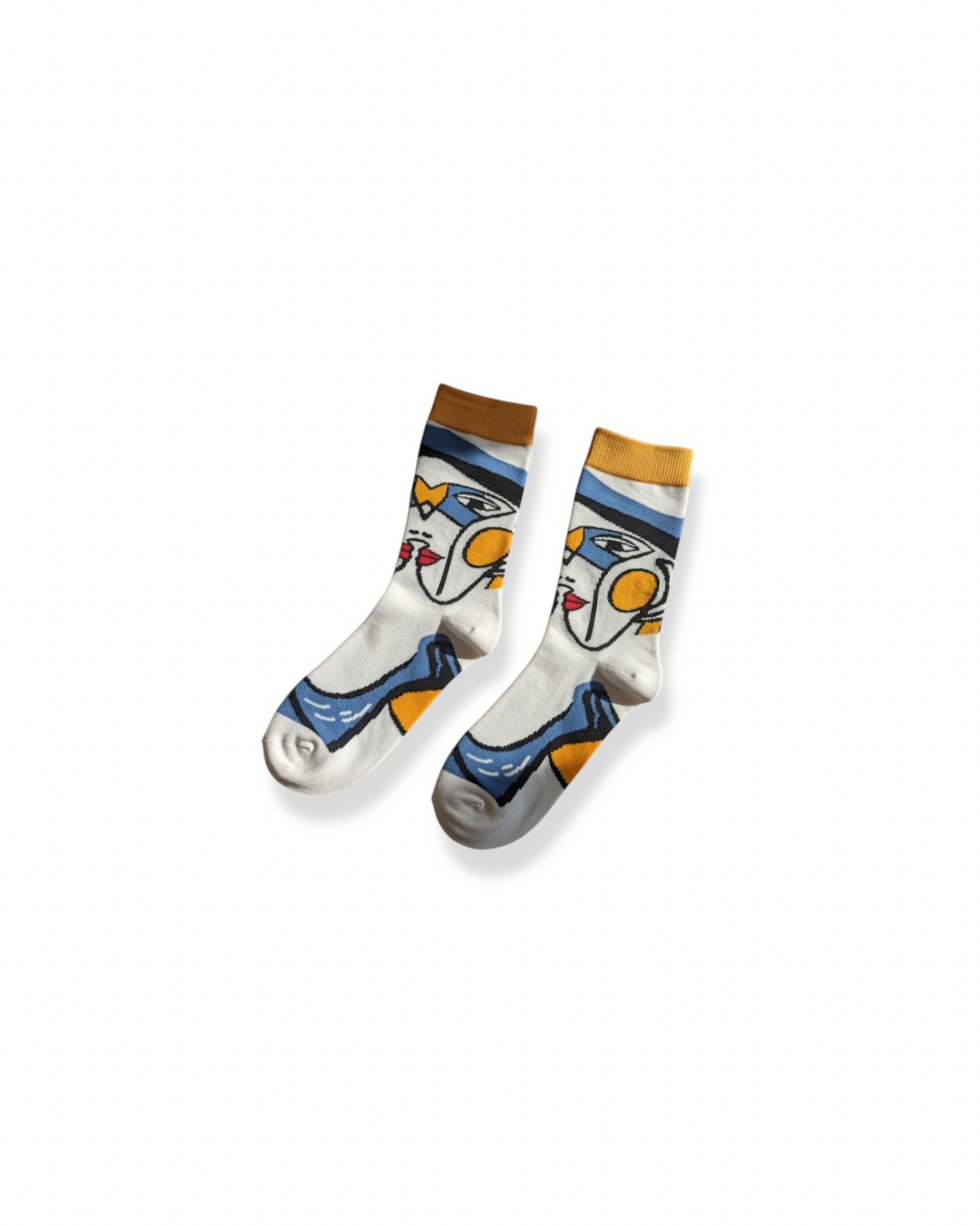 Abstract Faces Socks