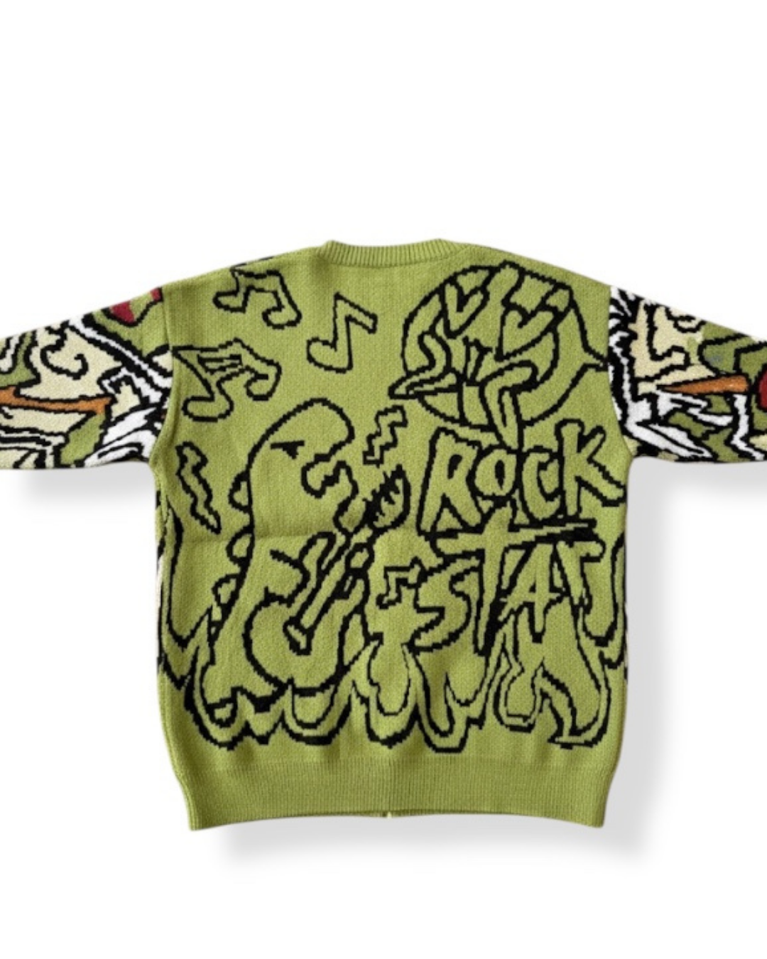 Rockstar Green Knit Cardigan