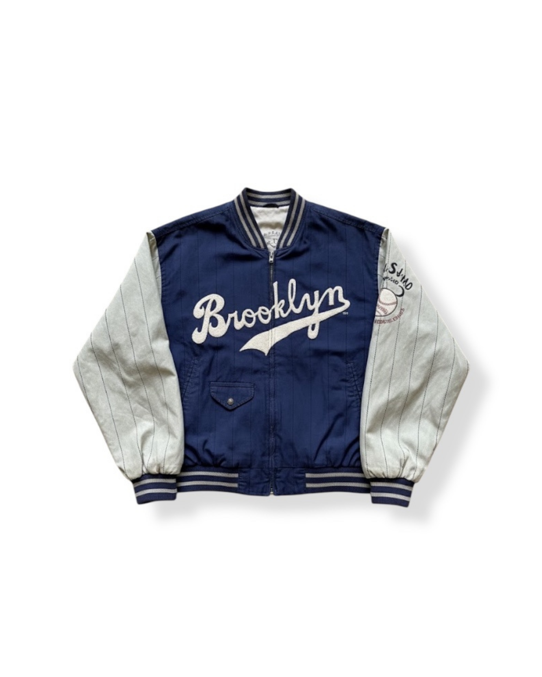 Mirage Cooperstown Collection Reversible Brooklyn Dodgers Jacket – 1955 World Series