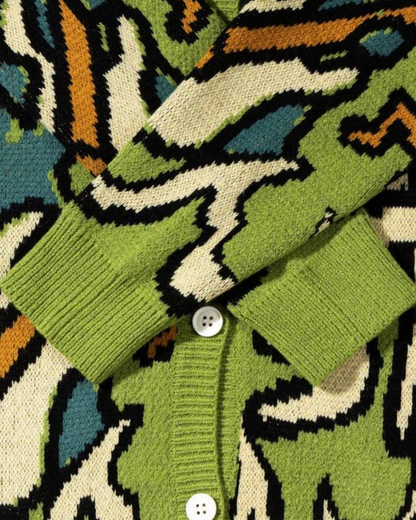 Rockstar Green Knit Cardigan