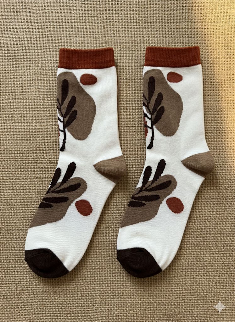 Abstract Faces Socks