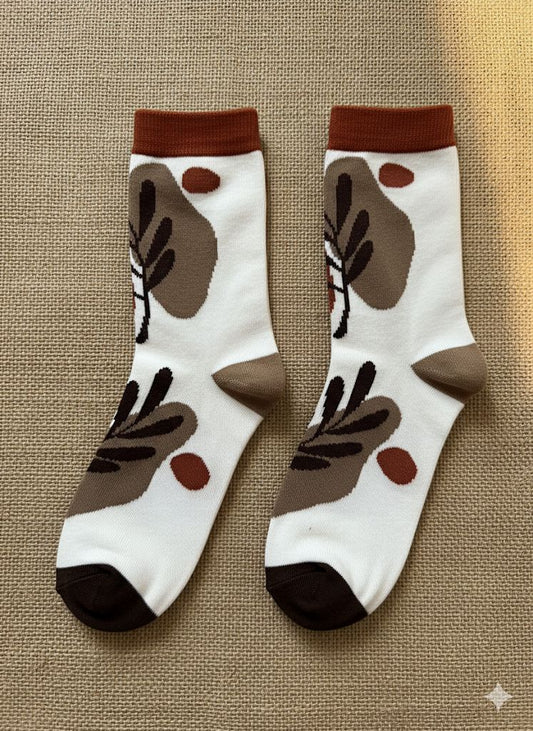 Abstract Faces Socks