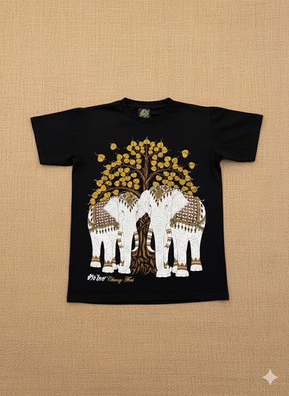 Thailand Elephant Print T-Shirt