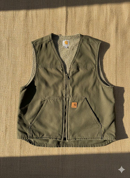 Carhartt Duck Vest – Olive Green