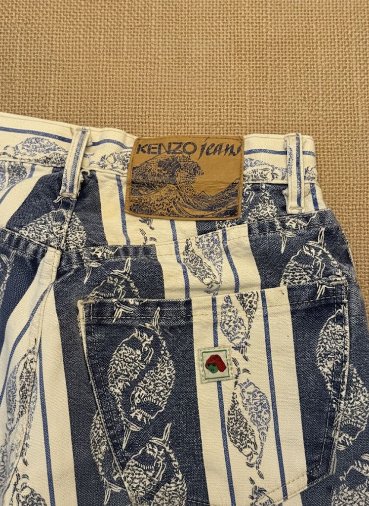 Kenzo Jeans Vintage Desenli Pantolon