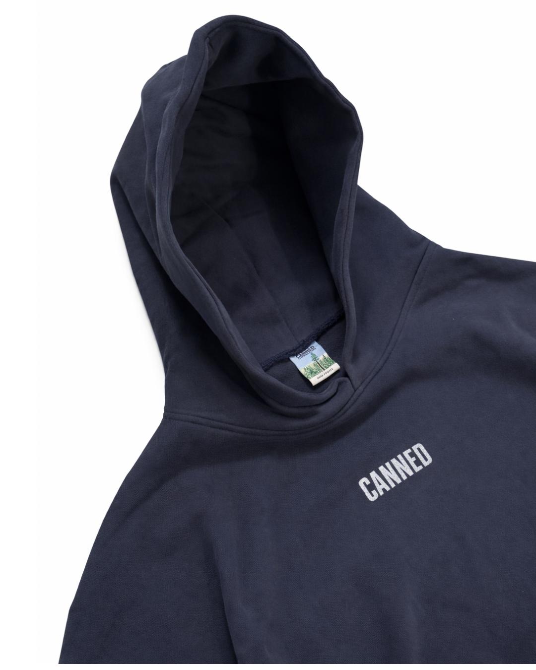 Lacivert Heavyweight Boxy Fit Canned Core Hoodie
