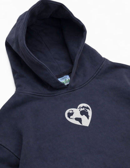 lacivert Heavyweight Boxy Fit Hoodie