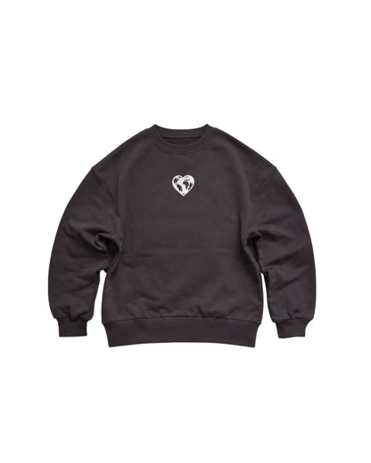 Kahverengi Oversize Heavyweight Sweatshirt