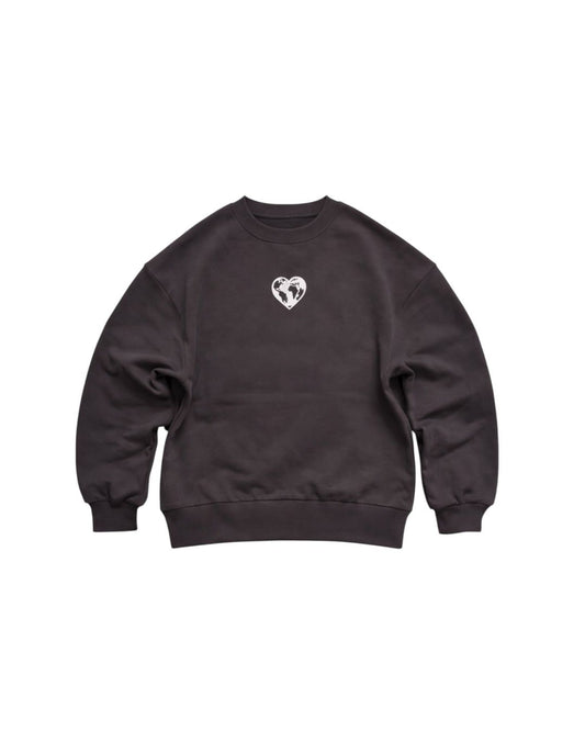 Kahverengi Oversize Heavyweight Sweatshirt