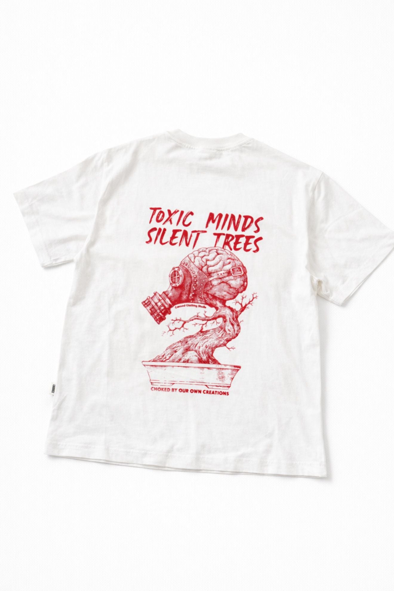 Toxic Minds Silent Trees – Ekru Oversize Fit Tişört