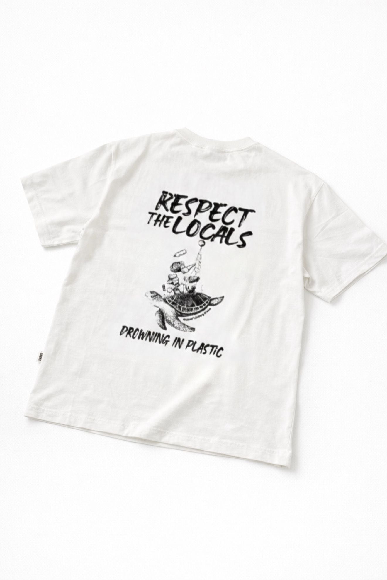Respect The Locals – Ekru Oversize Fit Tişört