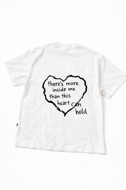 There’s More Inside – Ekru Oversize Fit Tişört