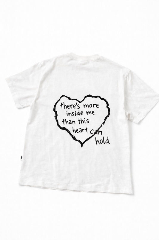 There’s More Inside – Ekru Oversize Fit Tişört