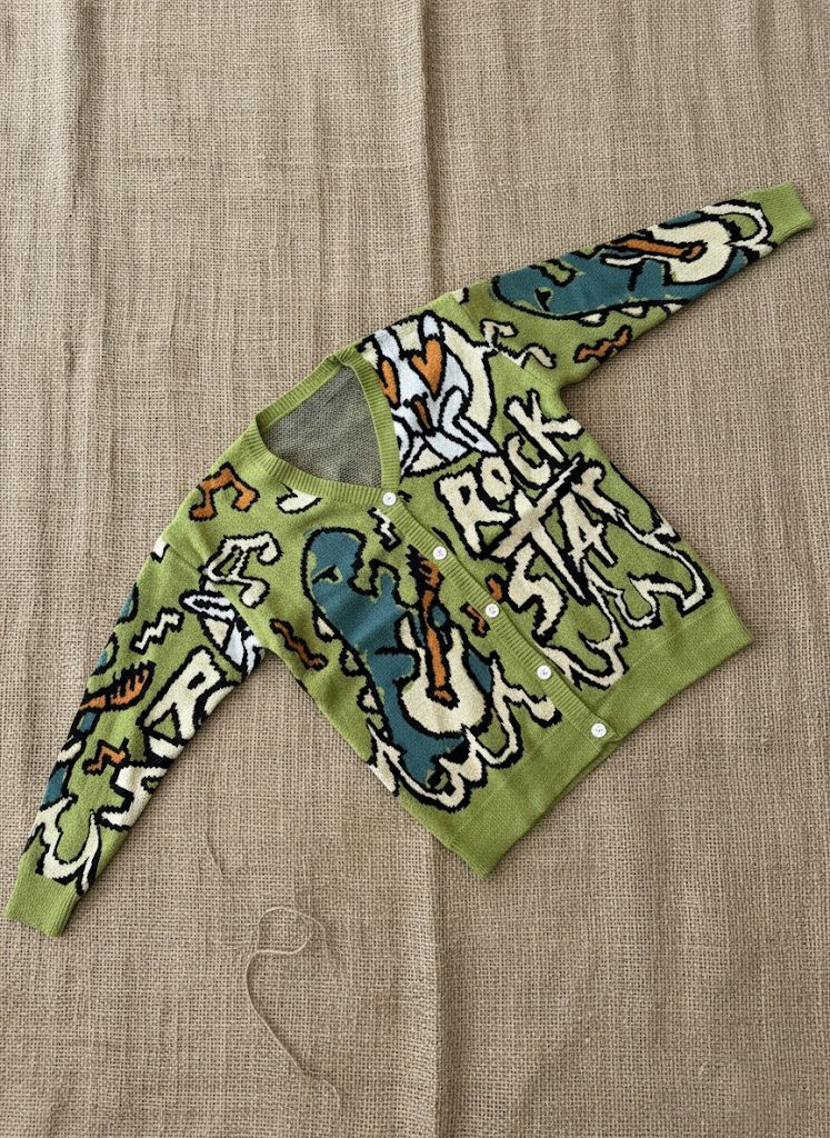 Rockstar Green Knit Cardigan