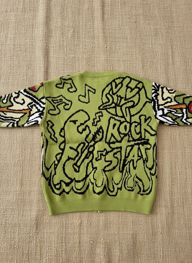 Rockstar Green Knit Cardigan