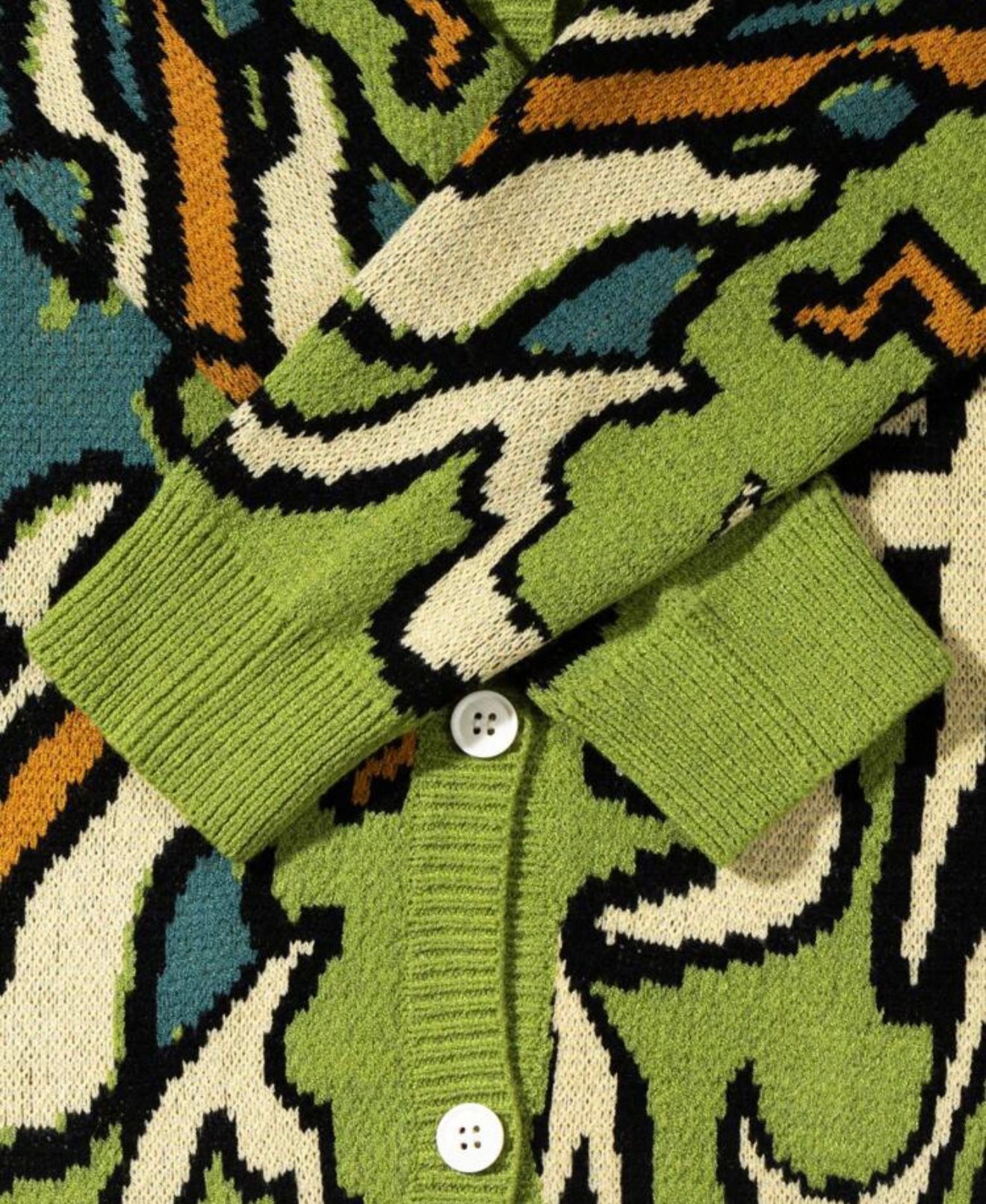 Rockstar Green Knit Cardigan