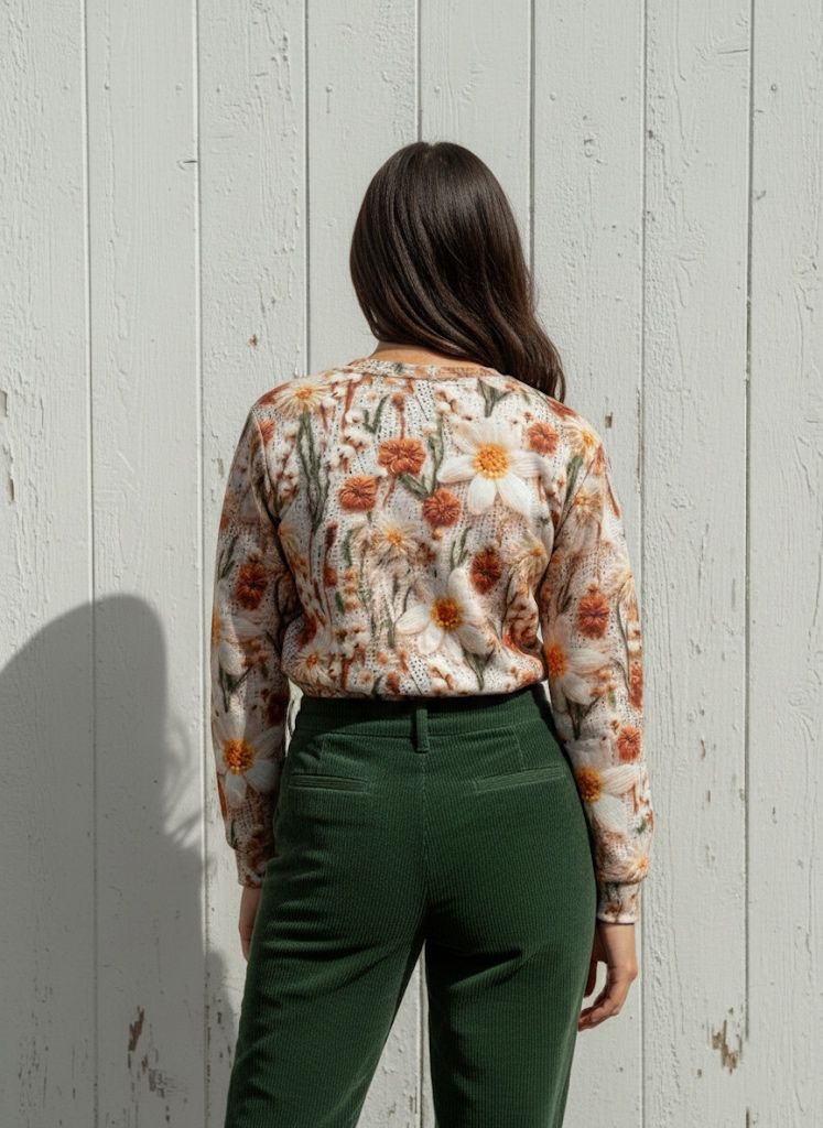 Floral Desert Print Sweatshirt