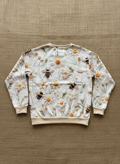 Bee & Daisy Print Sweatshirt