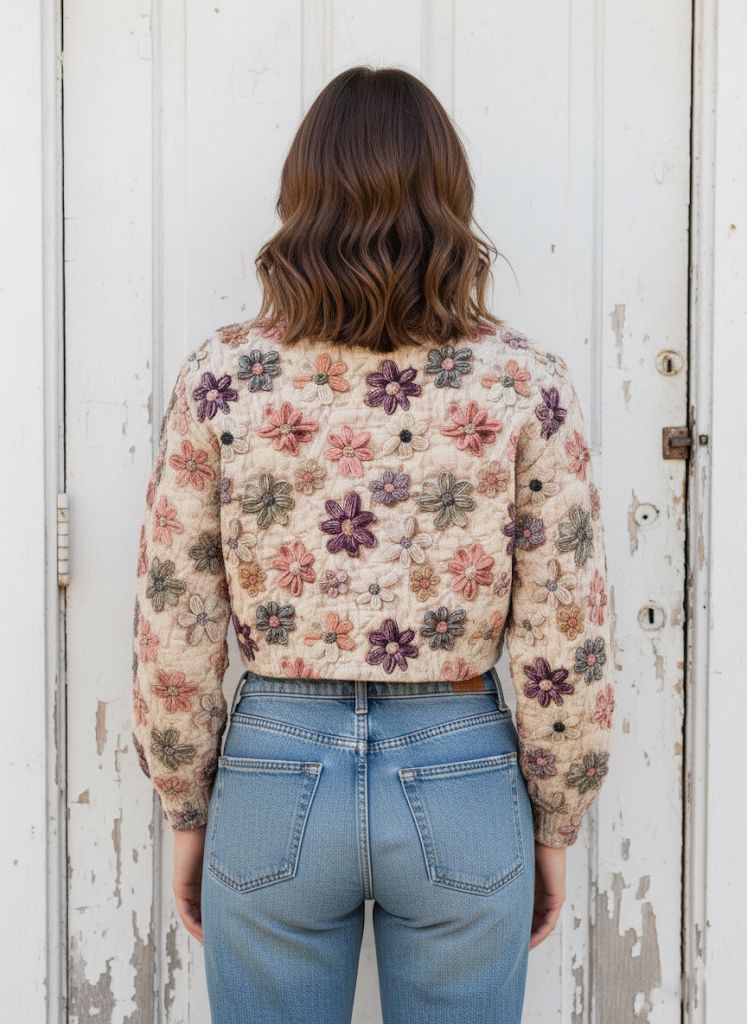 Floral Print Cardigan