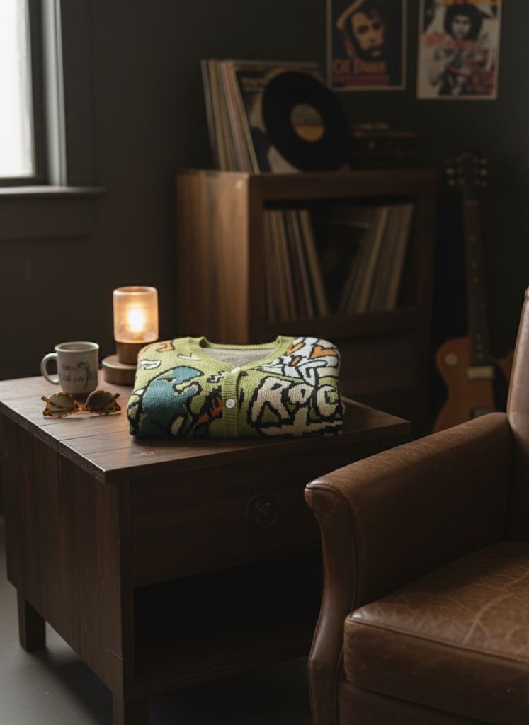 Rockstar Green Knit Cardigan