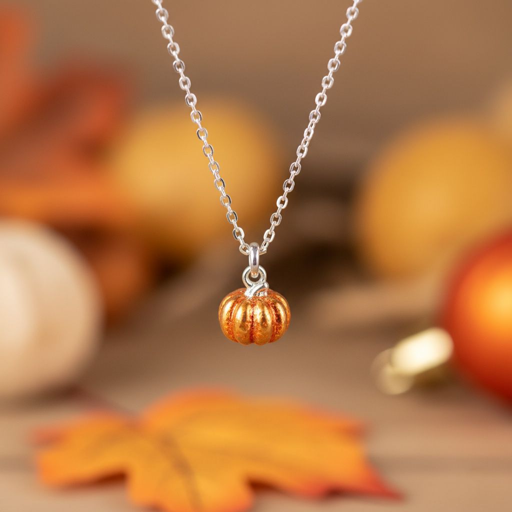 Pumpkin Pendant Necklace