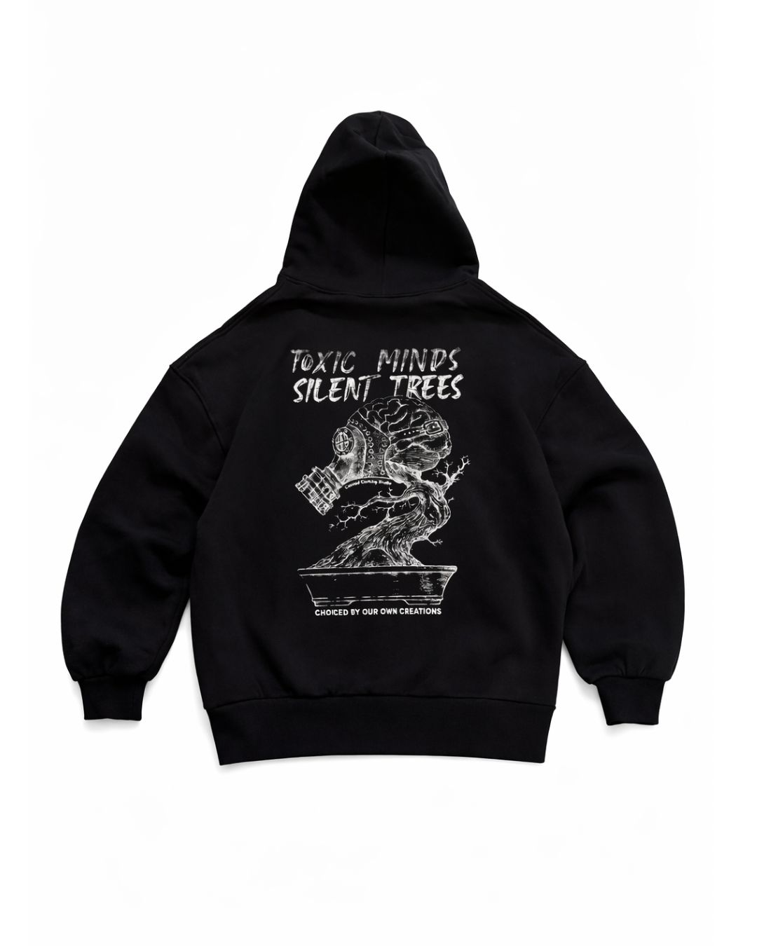 Siyah Heavyweight Boxy Fit Hoodie