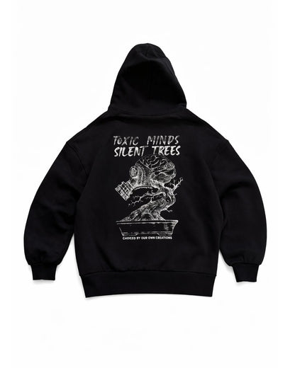 Siyah Heavyweight Boxy Fit Hoodie