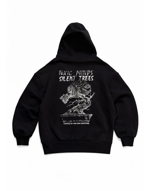 Siyah Heavyweight Boxy Fit Hoodie