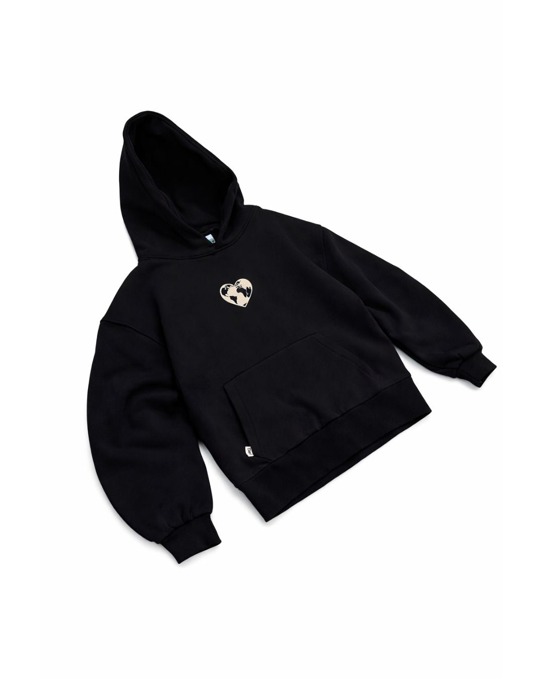 Siyah Heavyweight Boxy Fit Hoodie