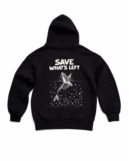 Siyah Heavyweight Boxy Fit Hoodie