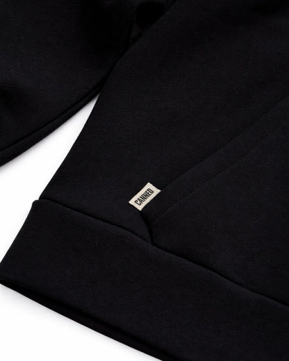 Siyah Heavyweight Boxy Fit Hoodie