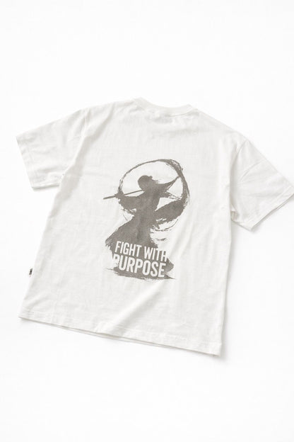 Fight With Purpose – Ekru Oversize Fit Tişört